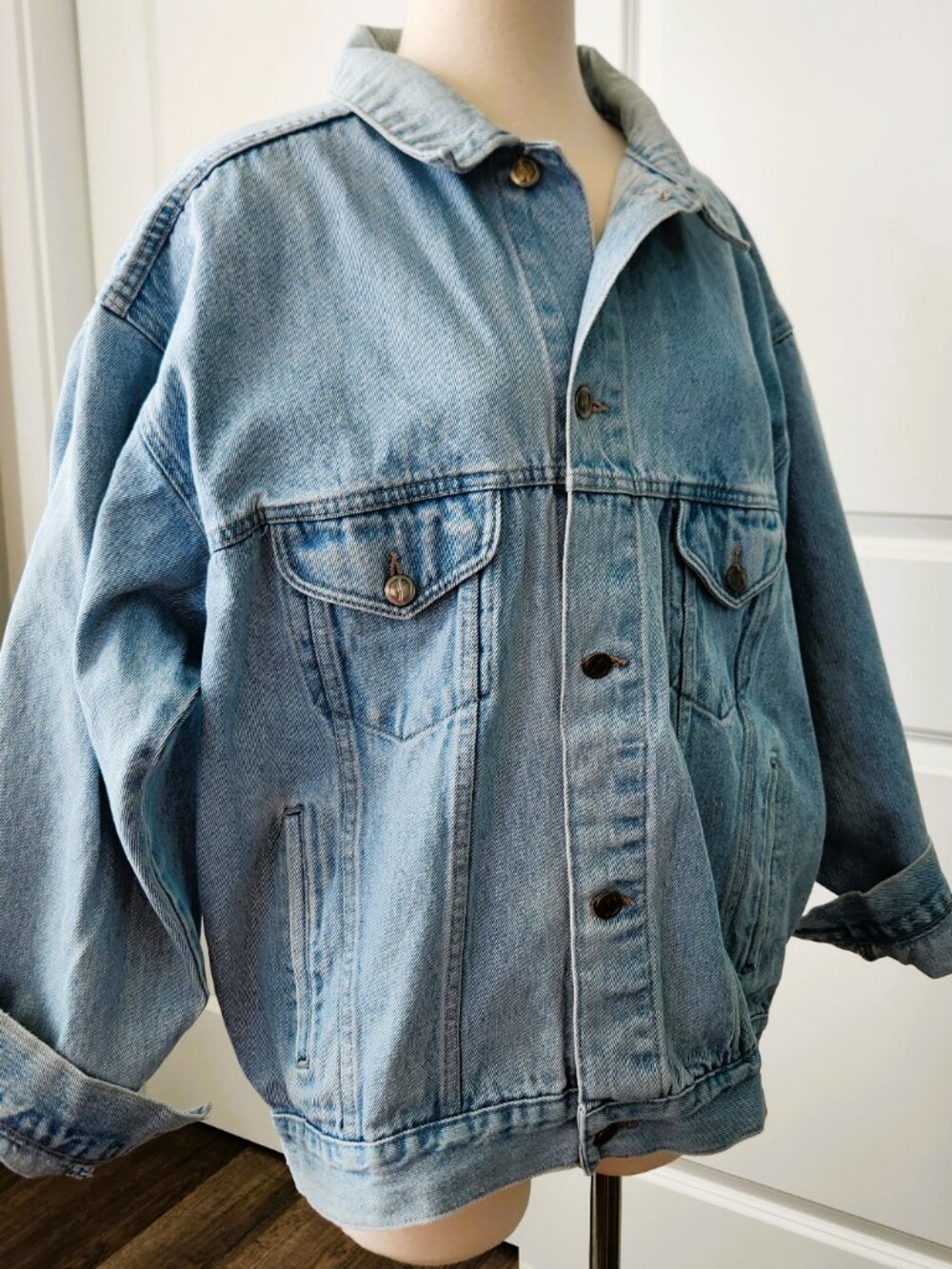 Vintage Pepsi Jean Jacket Size XL Light-wash Denim - Picture 4 of 10